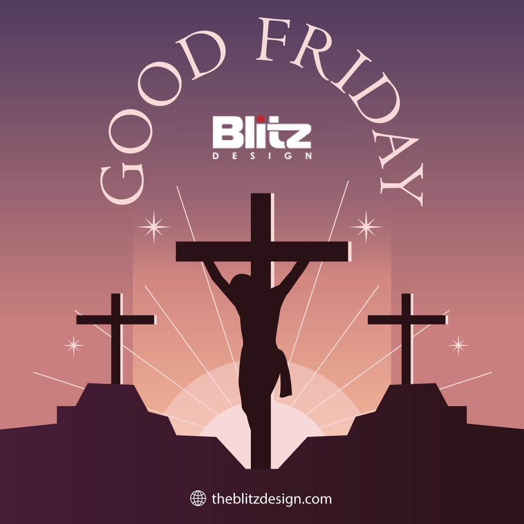 design_blitz's tweet photo. On this Good Friday, we are offering up to 75% off.
May you observe this Good Friday with full enthusiasm and your life be surrounded by the grace of the Lord. Have a blessed Good Friday.

#goodfriday #love #easterweekend #jesuschrist #holyweek https://t.co/NUfYrP4ft2