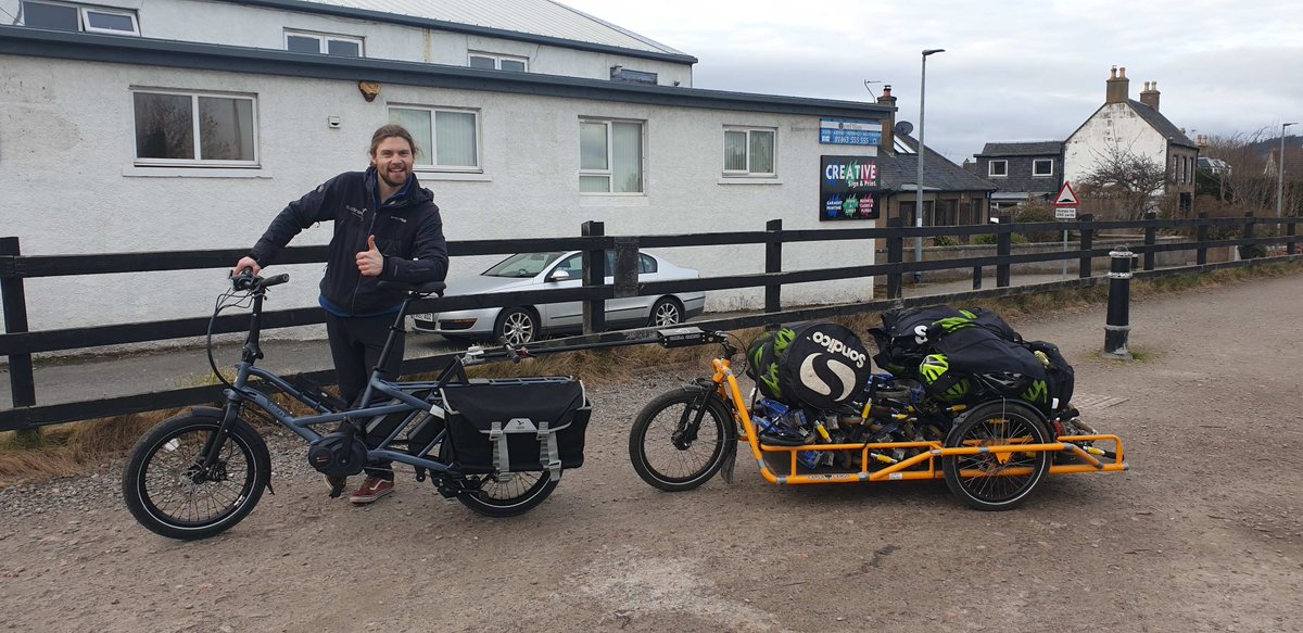 ibikeness's tweet photo. Happy Easter weekend folks! 
🌱Spring is here and return to schools is on the horizon! 
Can't wait to be back in action. Had a wee taste moving scooters for @HLHsocial  last week- the smile says it all!! 🥳🥳 @ternbicycles @carlacargo @IBikeScotland @McrBikeHire https://t.co/DxNUu2mmP9