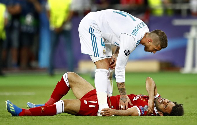 BREAKING: Sergio Ramos has confirmed on his Instagram that he will be out for a MONTH with a muscle injury. 

Ramos v Salah part two has been cancelled...