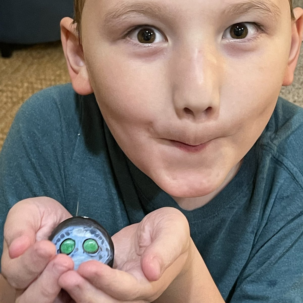 The_Kelli_Fish's tweet photo. Getting ready for an #eggcellent Easter! Any excuse to force my nerdy fish tendencies on my children is a win for me. 😎 #Easter #barreleye @dangcutefish https://t.co/TdZfEQAfYT