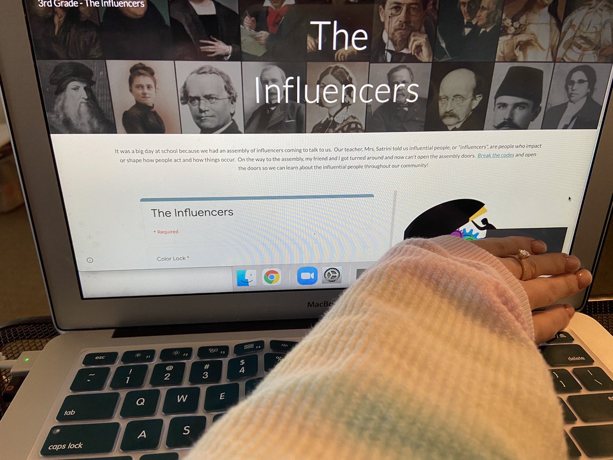 msandersonya's tweet photo. We try to implement digital breakouts when we are close to the end of a unit. It gives the students a fun way to review and is also a little challenge for them! This is a brain break for impactful people in social studies, I plugged it in for WIN time this week! #ScottTechMadness https://t.co/zlL25l9VZo