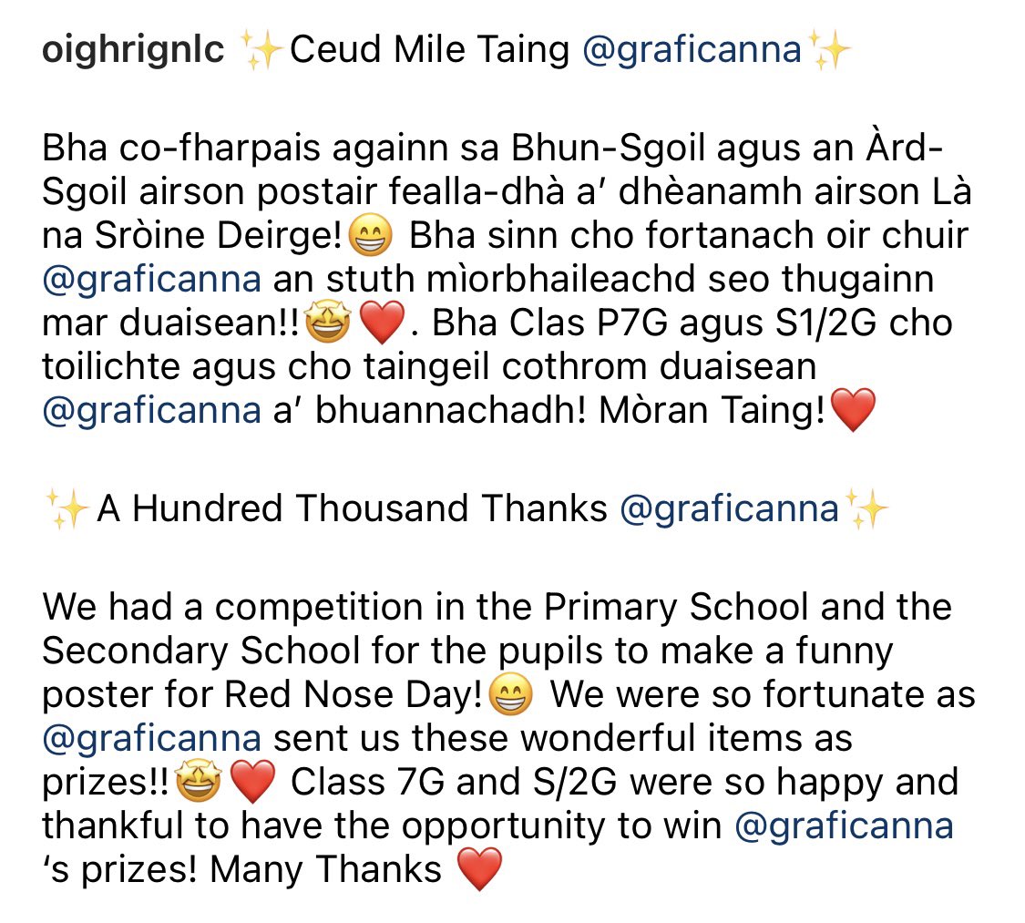 MissMacD_HE's tweet photo. ✨Ceud Mile Taing @graficanna✨
#Gàidhlig #GraphicDesign #Cleachdi
@Condorratschool @gaelic_gfhs https://t.co/g2pp9rAaVg