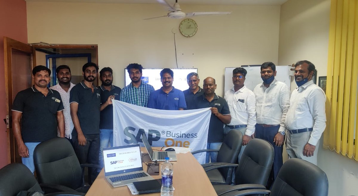 enoahisolution's tweet photo. ✨A leading manufacturer and exporter of custom-made rubber moulded parts in #Chennai gone LIVE with #SAPBusinessOne. 
Congrats Team for the successful implementation and #GoLive  👏👍

@SAPBusinessOne @SAPIndia #ManufacturingERP #SMEs #IntelligentEnterprise #ERP #HANA #eNoah https://t.co/lE8YpwHc3n