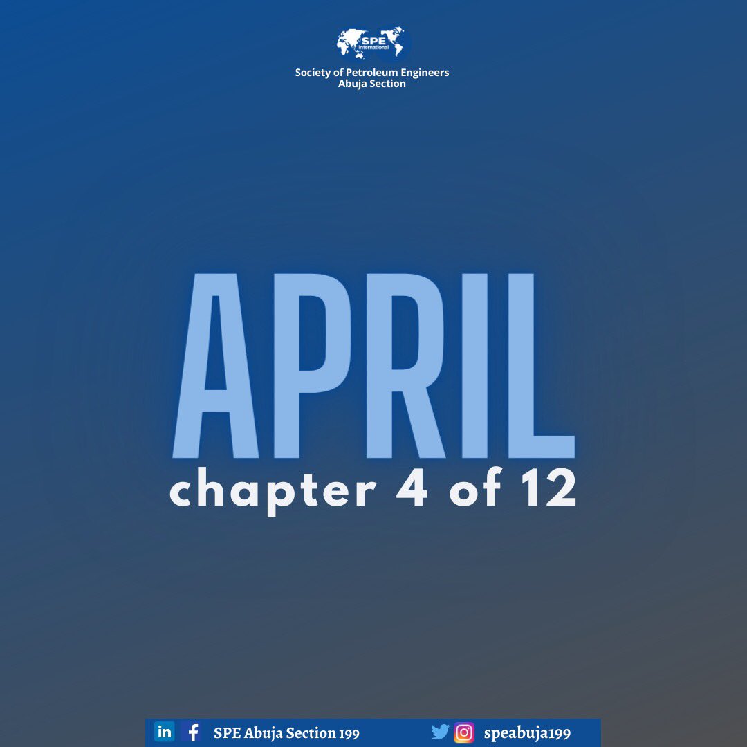 speabuja199's tweet photo. Welcome to the fourth month of the year. We wish you the best in the new month. Cheers 🥂 to sunny days and calm nights.

#happynewmonth #april2021 #speabuja #SPE #WEareSPE  #humanity https://t.co/mOv1qgJSxT