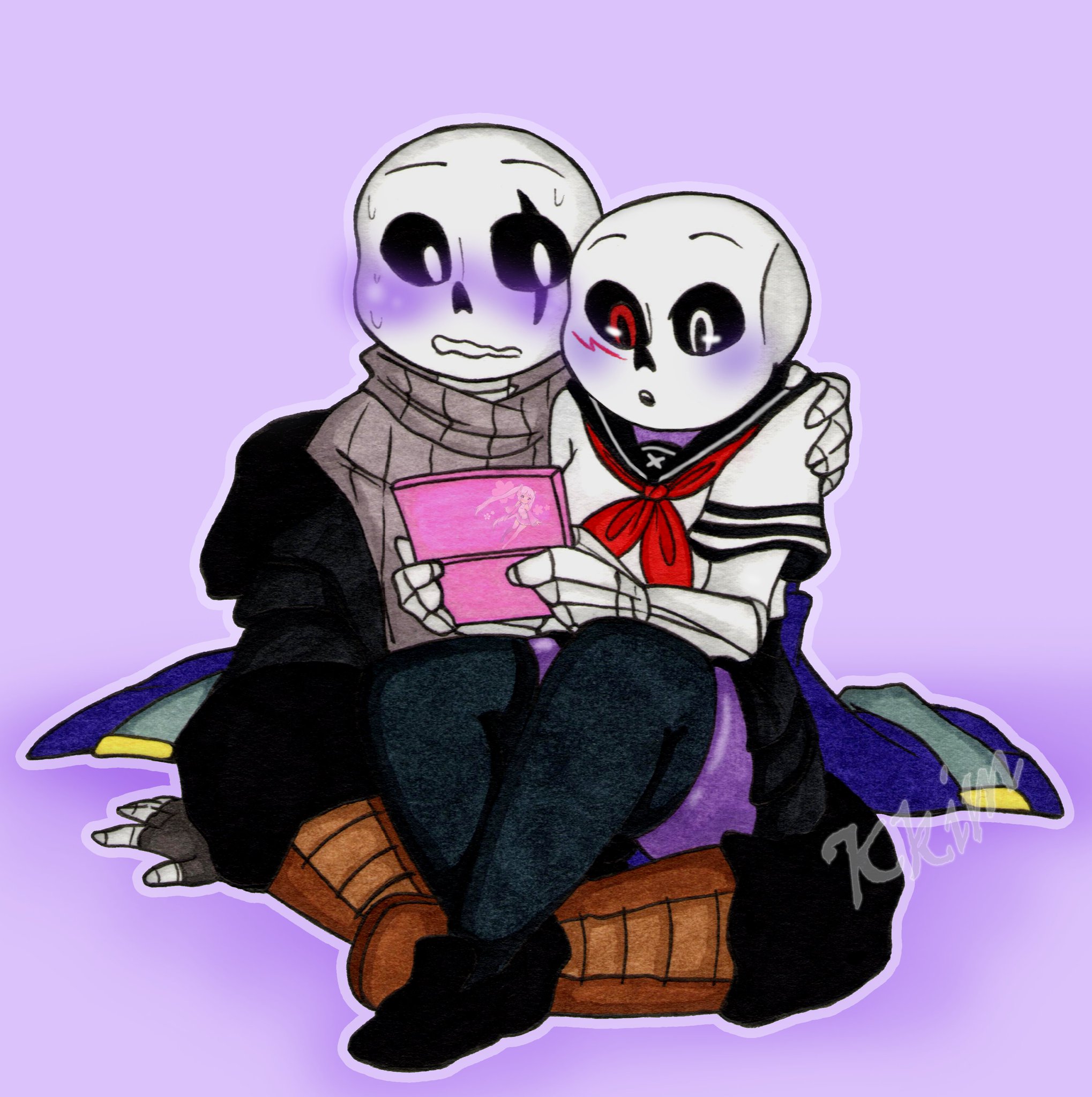 Cross!Sans / X-Tale Cute :³ /From @InkxNightMAre On Twitter 🌈