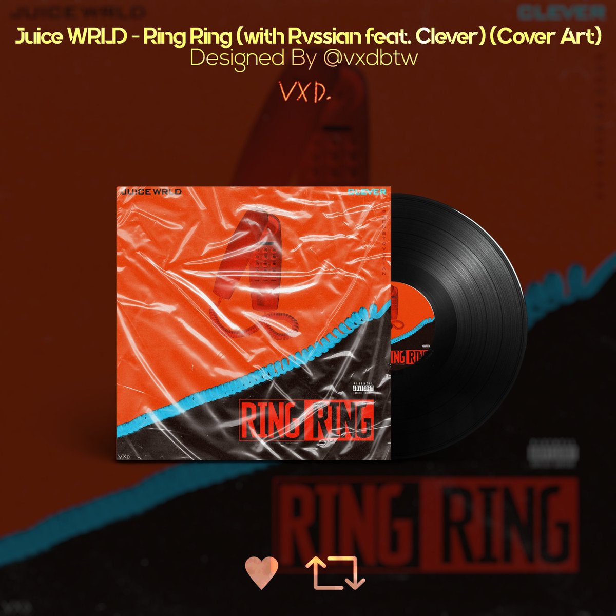 vxdbtw's tweet photo. Juice WRLD - Ring Ring (with Rvssian feat. Clever) (Cover Art)!
Likes &amp; RTs Are Appreciated!
@JuiceWorlddd @moshpit @Rvssian https://t.co/3aIS9RjuL8