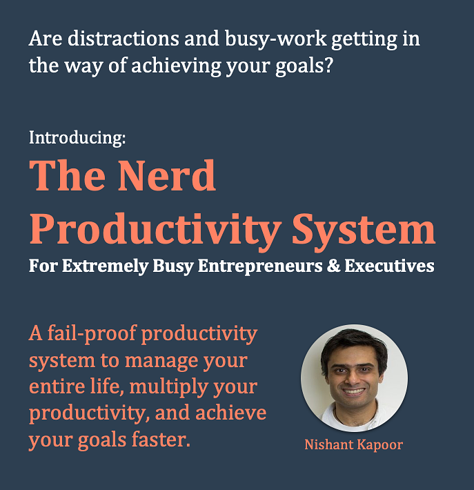 nerd_productive's tweet photo. Now Live on @gumroad
I've taken all my lessons from 12 years of entrepreneurial struggle and eventually success, and everything I've learned from coaching executives on productivity, and incorporated them in an online course. Use code 'topnerd' for 50% off
https://t.co/eYiM26X8Ji https://t.co/6aNxiPKSP3
