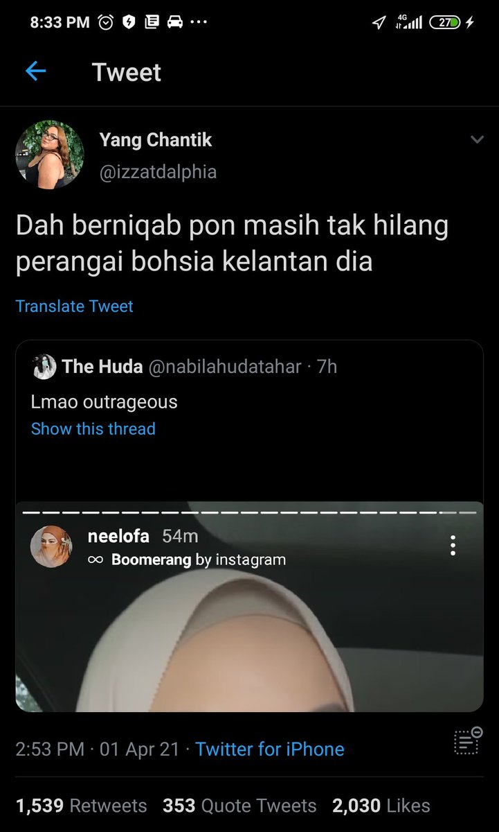 This is too much, i honestly dont want say anything bout neelofa issues & so on. But who are you to be FCKING RUDE like that?

Doesnt matter how angry you are, dont be rudeee.