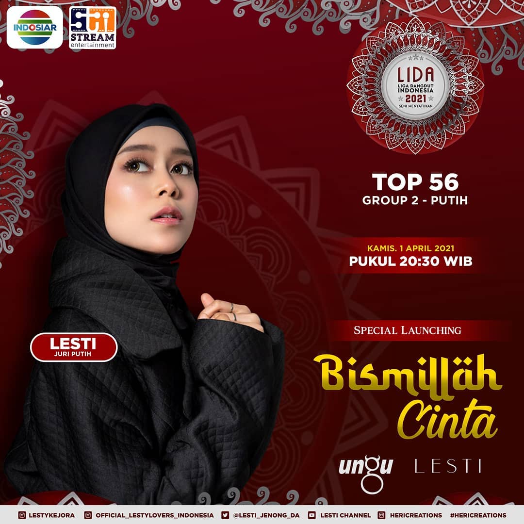 LeslarloversB's tweet photo. Jangan lupa malam ini 
LIDA @Indosiar @Lesti_Jenong_DA
Spesial launching 
#BismillahCintaUnguLesti https://t.co/7RAHMQ4xBv