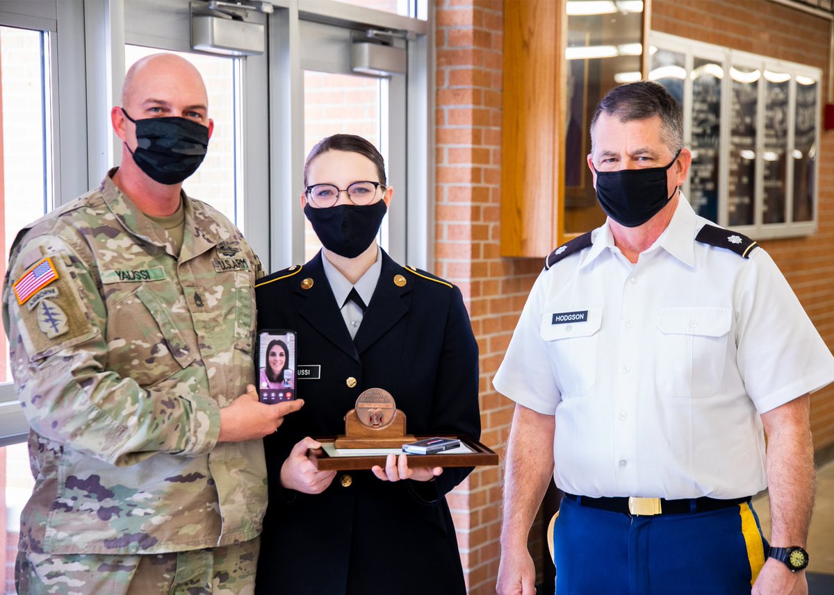 LindleyLund's tweet photo. Some great things happening among the students at @USD475! Kylie Yaussi, a junior at JCHS and AJROTC cadet, received recognition from the Military Order of the World Wars and Contessa Grant, a kindergartner at Ware Elementary, received a state art award! #ThriveIn475 #USD475 https://t.co/jTza9Z87Ud