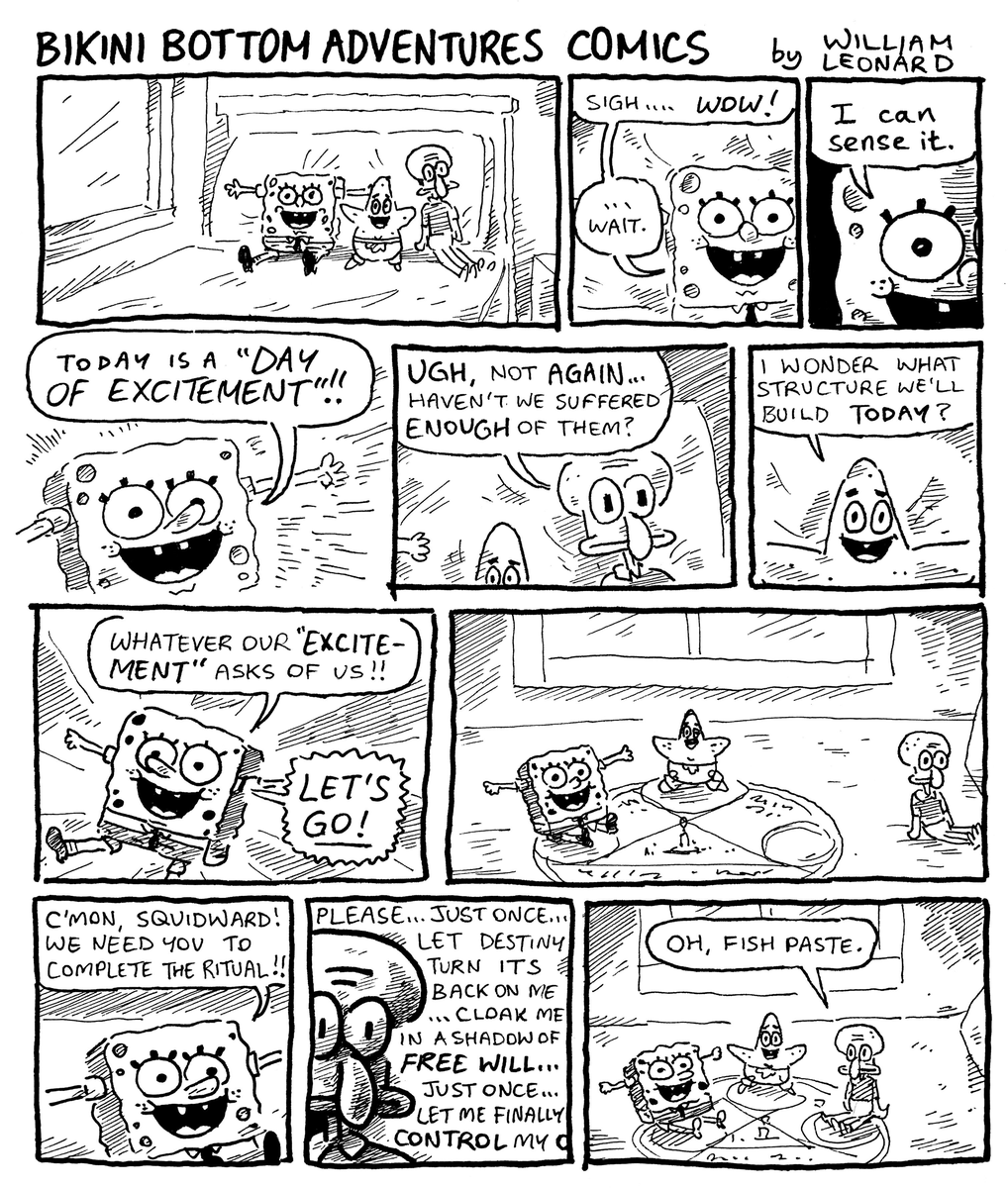 ANNOUNCEMENT: i'm starting a BRAND-NEW comic series based on the NO.1 HIT plush-toy web-show!!! >:D
BIKINI BOTTOM ADVENTURES COMICS, EP. 1: "That World Behind Every Grave"