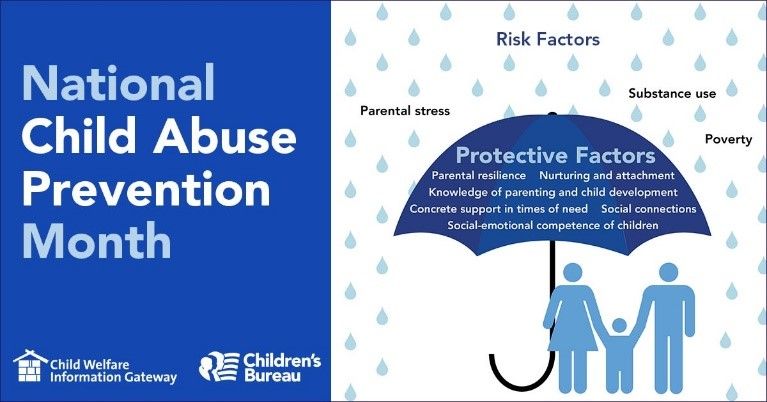 ChildWelfareGov's tweet photo. Visit the National Child Abuse Prevention Month website for helpful resources and tools to promote #ThrivingFamilies. #ChildAbusePreventionMonth https://t.co/6pJRRCt9au https://t.co/zYKIlnZnsV