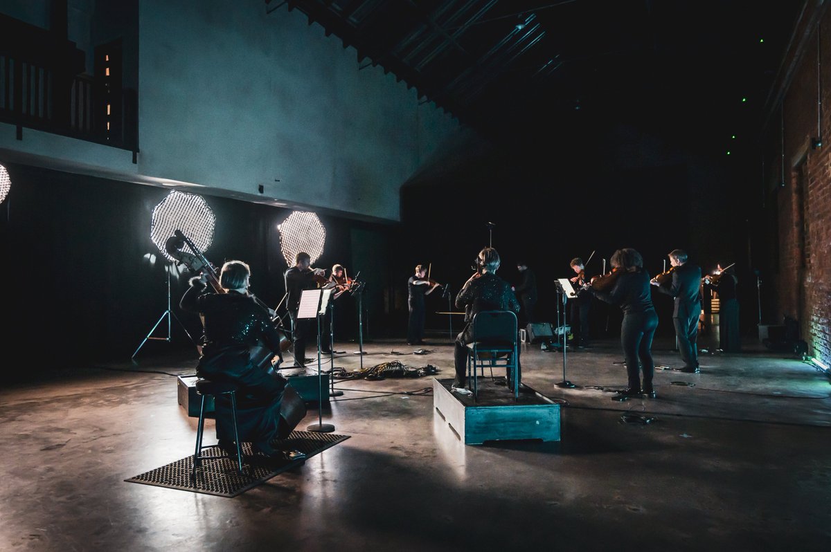 ScotEnsemble's tweet photo. 🎬Behind the scenes!🎬
A sneak peek from our filming of First Light, our online concert that signals our transition from darkness to brighter times. The film premieres on 29 April and will be available to watch online for 100 days. Tickets https://t.co/eh4RS5HgiO from £10 (+b/f) https://t.co/9JQPaMs0Pe