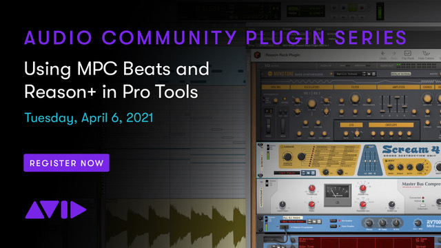 reasonstudios's tweet photo. We’ve teamed up with @AvidProTools for a very special webinar! @SimonSherbourne will show you how to use MPC Beats and Reason+ in Pro Tools. 

▶️ https://t.co/IEbOuWcoSg
🎵 Register now and get a free 90-day extended trial of Reason+! 

#protools #avid #webinar #mpcbeats #reason https://t.co/JBV1K1K1Ja
