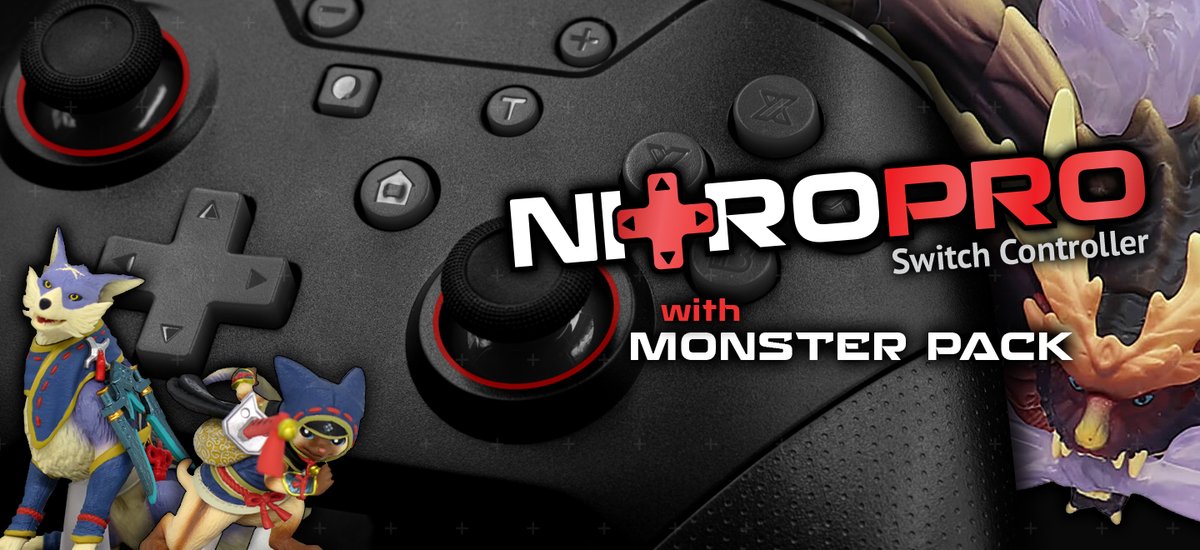 PowersavesPro's tweet photo. New NitroPro Controller with Monster Pack for #MonsterHunterRise now available on CodeJunkies
https://t.co/Q74FkDvv6C https://t.co/kGOj2fTGOx