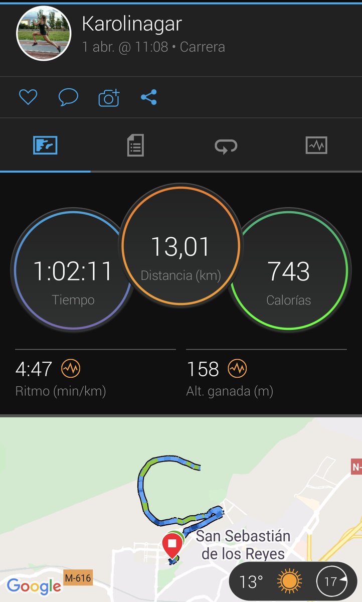 karolinagar's tweet photo. Cuando alcances una meta recuerda que alguna vez fue un sueño.

13kms por la Dehesa Boyal!!
Hacía mucho, mucho, tiempo que no hacía las 3 Marías 🏔🏔🏔. Muchos recuerdos compartidos con muy buenos amigos por estas cuestas.

#Soundmindsoundbody 
#AsicsFrontrunnerSpain
#NoosaTri13 https://t.co/hsVu49wcTE