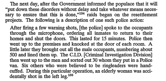 Mass arrests and an unrepentative legal system allowed for a brutal crackdown on those who dissented against Britsh rule.