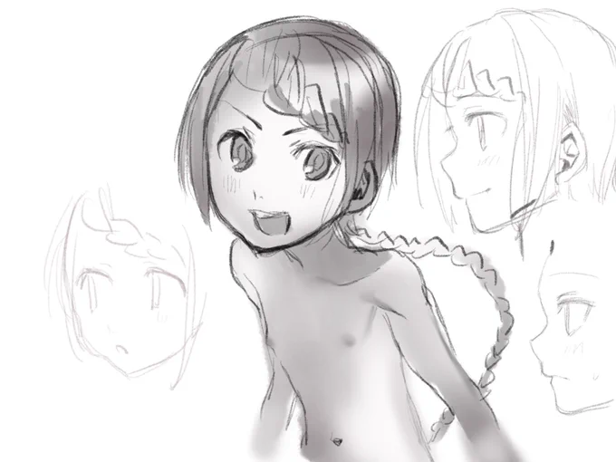 メイドインアビス見てたらなんだかすっごくちくび描いてる 
