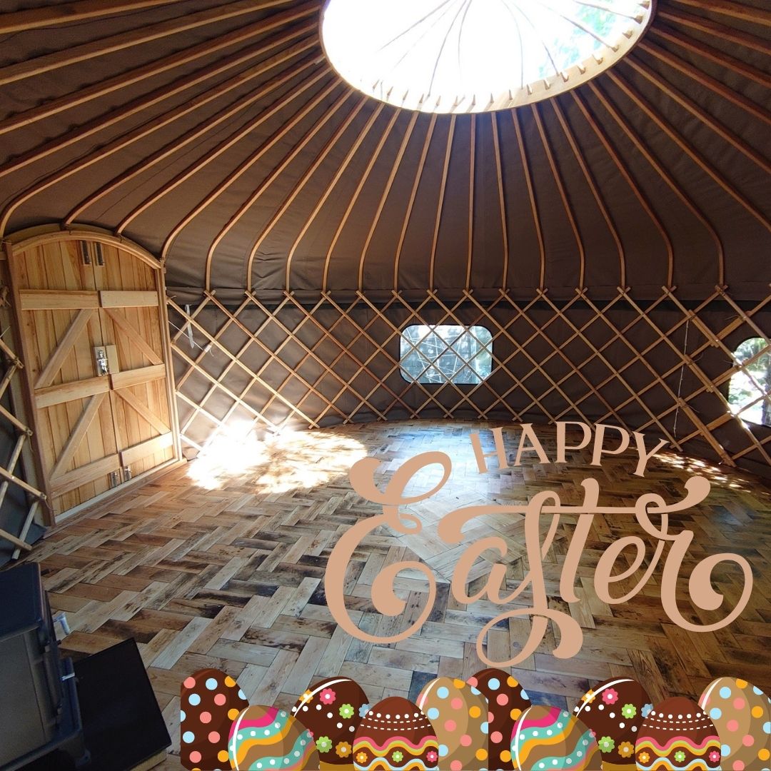 Happy Easter! #EasterWeekend #yurtsforlife #glamping #BankHolidayWeekend
