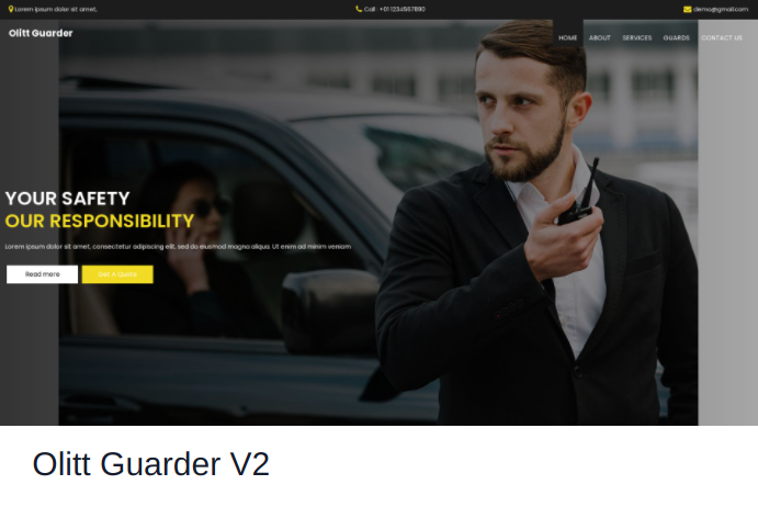 OLITTcom's tweet image. Olitt Guarder  V2 Template would help you to grow your #SecurityFirm &amp;amp; reach the targeted audience

Create a free website at olitt.com
 
 #website #freesitebuilder #freewebsitebuilder #startupwebsite #websitebuilder #professionalwebsite #professionalwebsitebuilder