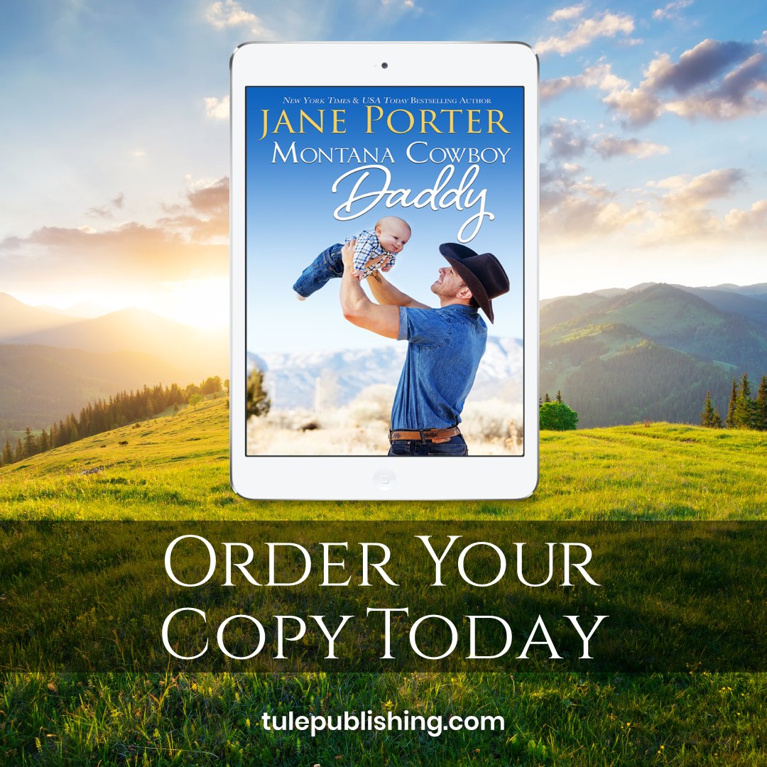 TulePublishing's tweet photo. “I loved Montana Cowboy Daddy. Jane Porter has outdone herself with this touching story. Seeing the Wyatt family is always a special treat.” - Rosemary, Goodreads

@authorjanep's MONTANA COWBOY DADDY is out now!

Grab your copy: https://t.co/K4VZuHkGbX 
#readztule https://t.co/WdMbNkxT3E