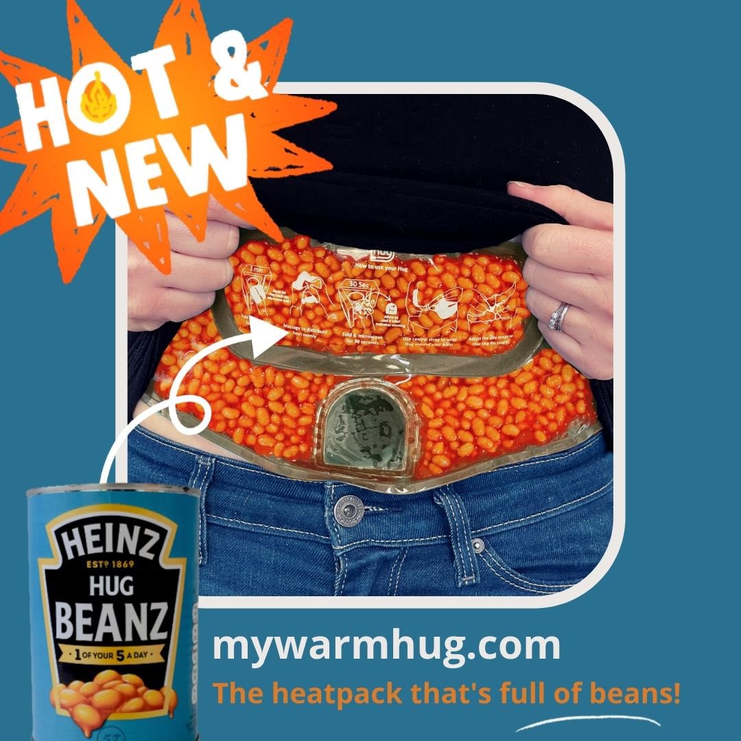 Enjoy our new Hug heatpack! Great to have handy for when the tinned goods aisle runs empty again. Caution: may cause gas.
