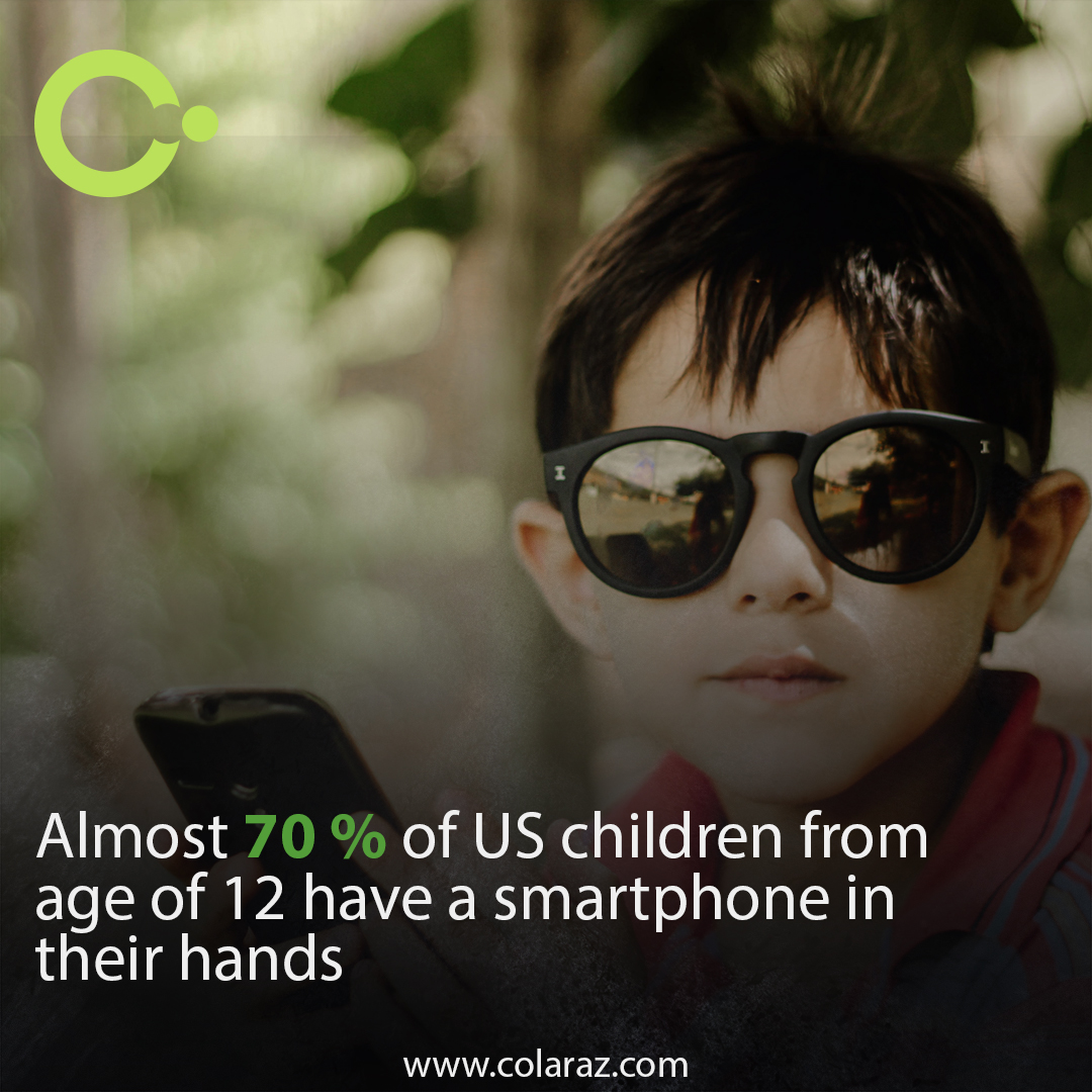 ColarazGlobal's tweet photo. Smartphones make children techy and friendly with devices. Around 70% of children in the US own a smartphone since the age of 12.
#Colaraz #career #elearning #onlineeducation #onlinelearning https://t.co/VIfuUQxTTQ