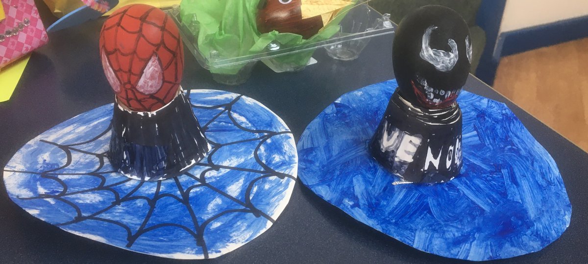PalacefieldsPS's tweet photo. Can't believe how "egg...scellent" our entries are for this year's decorated egg competition!  Well done to everyone who entered. #HappyEaster #NHS #wishwecouldshowyoualltheamazingentries https://t.co/mgRf03SPnu
