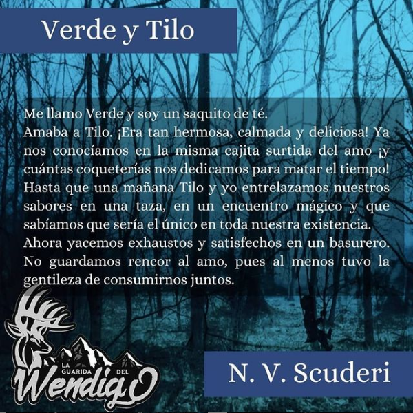 LaGuaridadelW's tweet photo. ¡Saludos, Wendigos!
Ahora toca un poco de romanticismo a través de la pluma de @nv_scuderi para el tópico #microinfusion
¿Os gustó su historia de amor? Efímera pero intensa. ¡A nosotros nos encantó!
#autora #escritora #cuento #relato #queleer https://t.co/tJM2YiTCBO