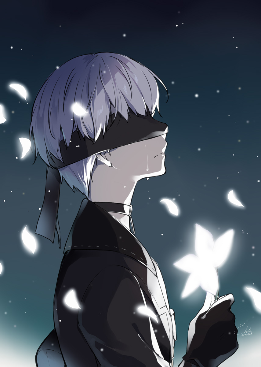 ヨルハ二号B型 「月の涙

#ニーアオートマタ 」|葉月ナツ🍋のイラスト