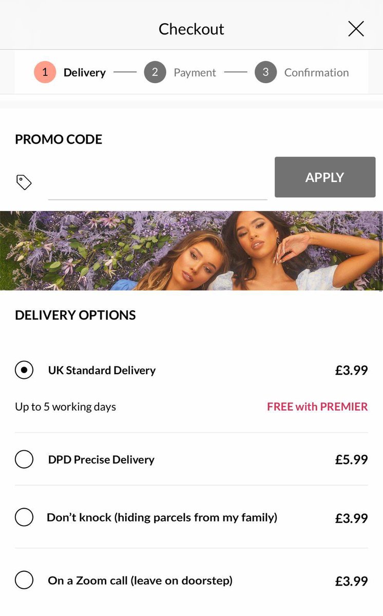 Yea <a href="/boohoo/">boohoo</a> providing us with the delivery options we all need rn 👏🏻