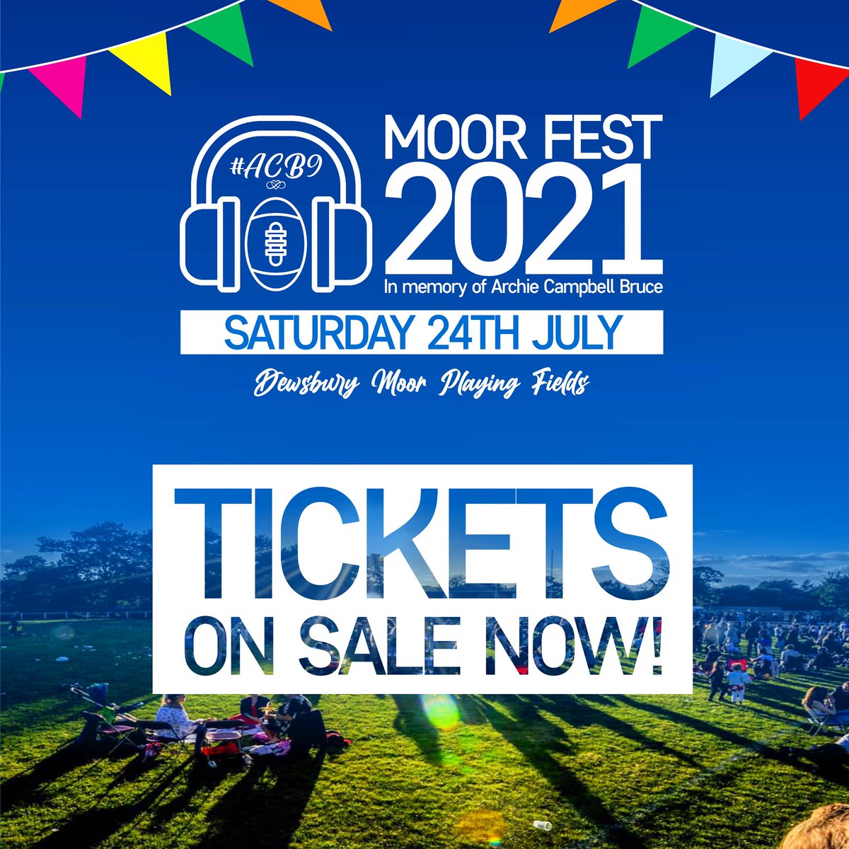 dewsburymoorARL's tweet photo. Moor Fest 2021 

TICKETS ON SALE NOW! 🎫🎫🎫

Don’t forget for the month of April only tickets are half price! 🤩

Also, please remember all children under the age of 16 attending the event will still need a ticket (which are free) and must be accompanied by an adult.

1/2 https://t.co/kqVymWqVzU