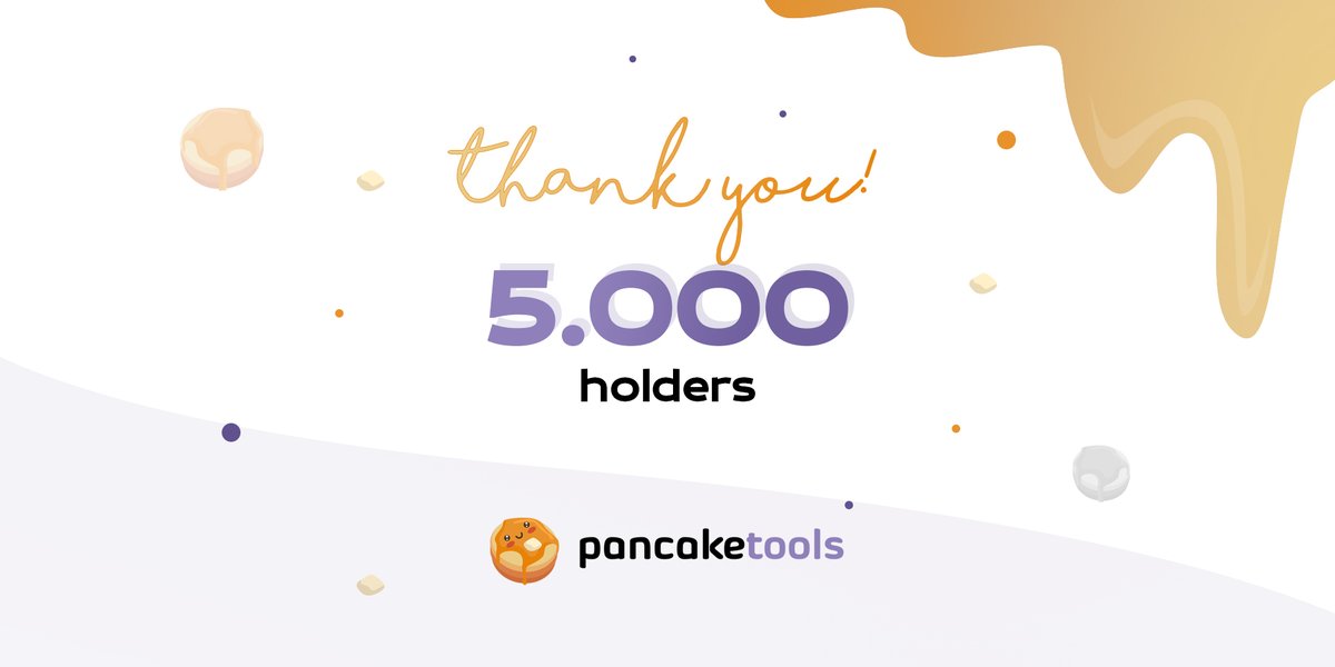 tcake_official's tweet photo. 🔔 Big milestone, we're now 5 000 Tcake holders

✨Tcake on Coingecko : 
   https://t.co/EfEeXpnUUw https://t.co/5bkolHee0K