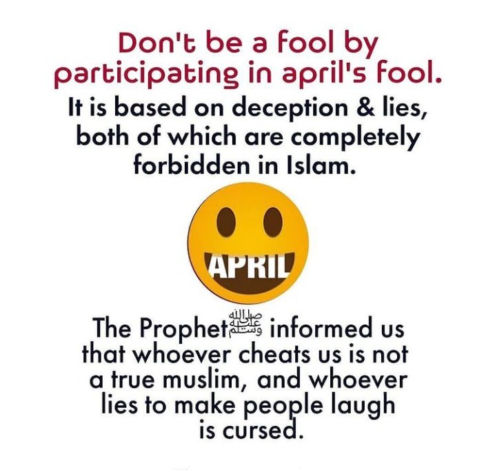 SafwanKhanz's tweet photo. Avoid deception. This is not a good thing for us.

#SayNoToAprilFoolsDay
#AprilFoolsDay https://t.co/aYrtnXBxYH