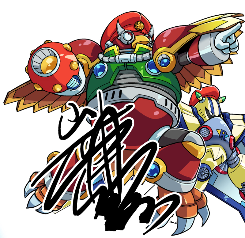 岩本佳浩 またアイコン替えました On Twitter 今回の武器の元ネタはスティングレンか 集合絵で描いた 当たる 描いたら当たる 漫画版ロックマンx全5巻復刊ドットコムさんで復刊中 ロックマンx 岩本佳浩 復刊ドットコム ロックマンxdive Https T Co