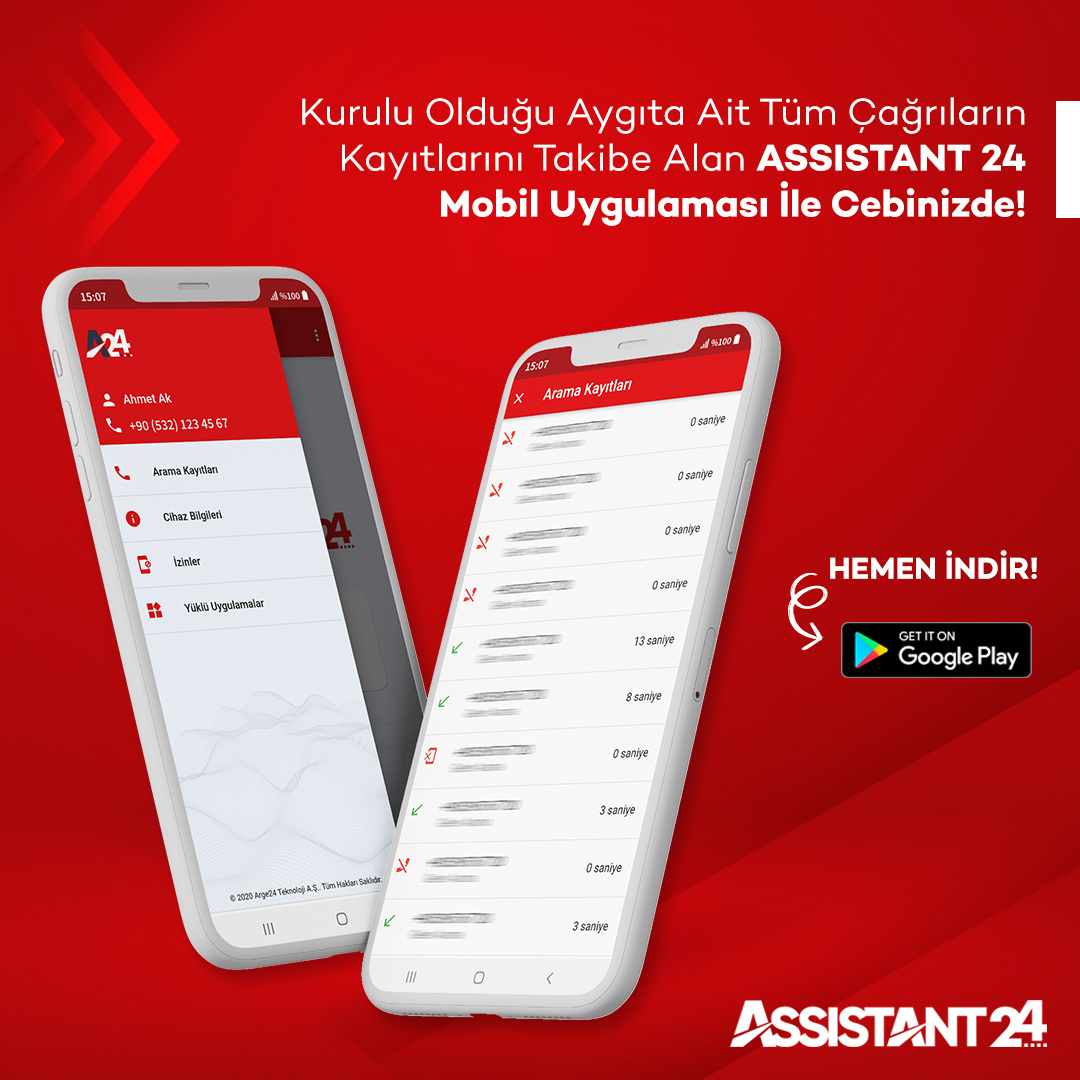assistant_24's tweet photo. Kurulu olduğu aygıta ait tüm çağrıların kayıtlarını takibe alan Assistant 24, mobil uygulaması ile cebinizde! #arge24 #assistant24
Uygulamayı Hemen İndir👉 https://t.co/I4WnZOQmmB

Detaylı bilgi almak için 0212 400 0824 numaralı hattımızdan bizlere ulaşabilirsiniz. https://t.co/NmzKKHnhzI