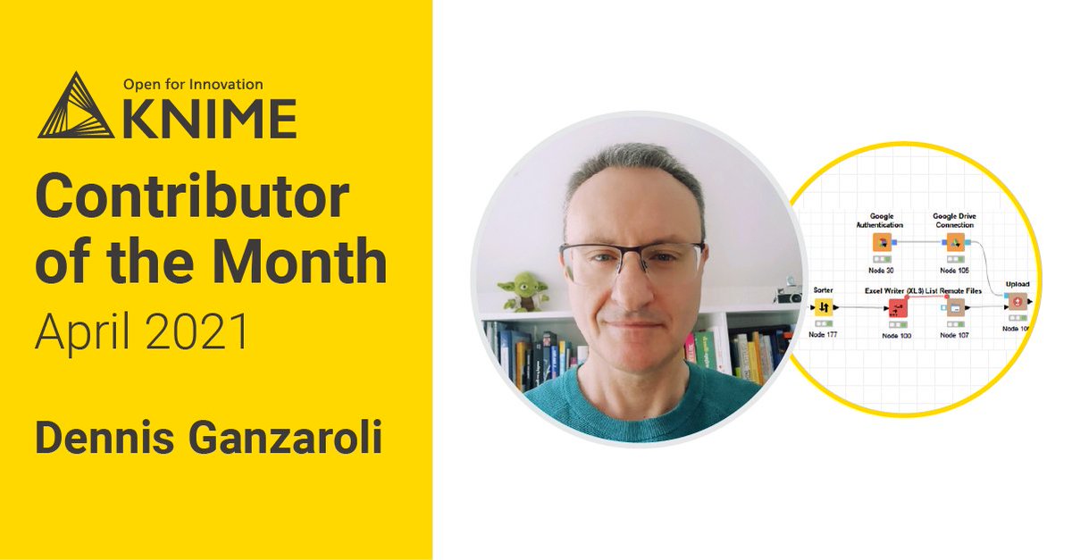 knime's tweet photo. .@DennisGanzaroli is our contributor of the month for April. An active blogger, he’s written several articles, where he shares his experiences, recipes, and best practices for analyzing data with #KNIME Analytics Platform - both alone and in combination with other tools. Contd- https://t.co/andigkmZy4