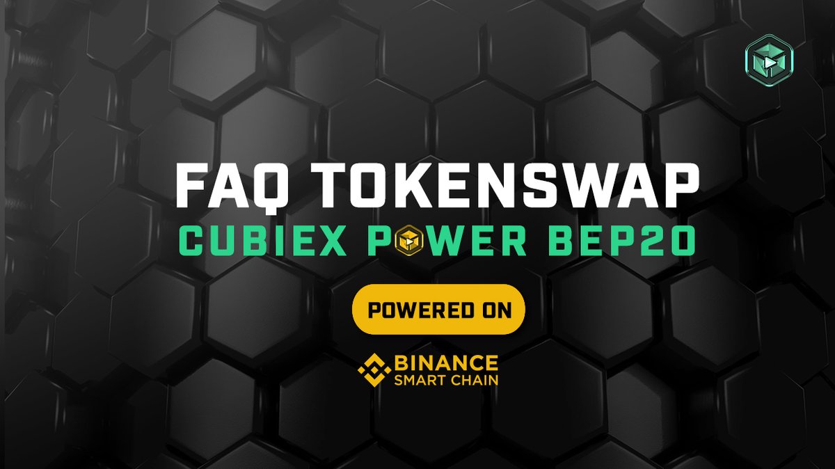 CubiexEsports's tweet photo. ⏰Dear community! Thank you so much for your support in the upcoming tokenswap to the all new Cubiex Power BEP20! 👐We've had hundreds of new accounts sign up and register for the swap. 🚀Here some FAQ for you:

https://t.co/x5DPuHnuge https://t.co/WpMQVqEcIn