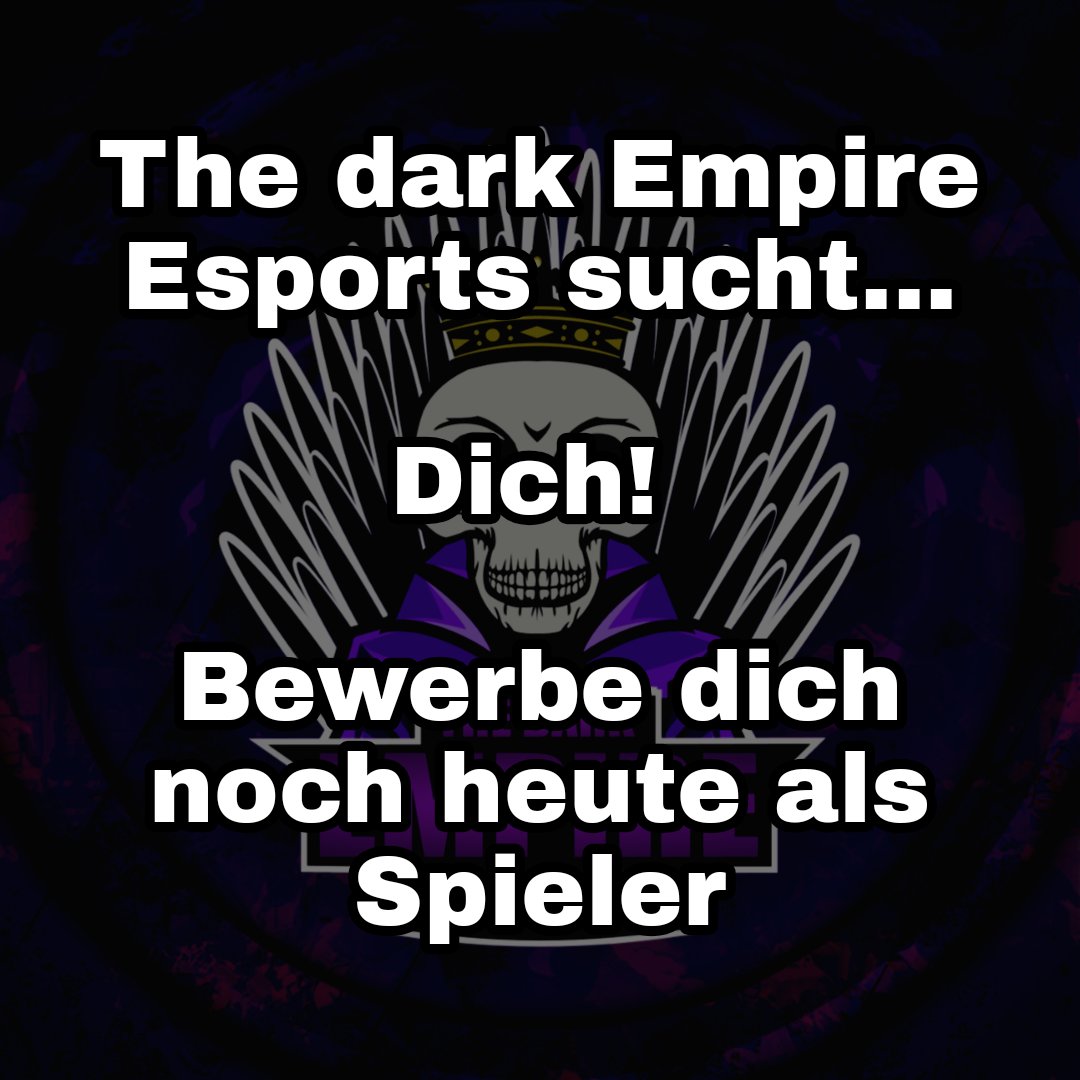 The dark Empire Esports (@tde_esports) on Twitter photo 🔥🔥🔥
<a href="/TdE_Esports/">The dark Empire Esports</a> und <a href="/TdE_Esports_Aca/">The dark Empire Esports Academy</a>
sind auf der Suche nach neuen, aktiven und motivierten Spielern! 🔎
Was wir bieten:
➡️ Gute Organisation
➡️ Familiäres Klima
➡️ Teilnahme an zahlreichen Ligen
➡️ Registriert bei <a href="/RoyaleApi/">RoyaleAPI</a>
=
➡️ Weitere Infos per PN
🔥🔥🔥 🔥🔥🔥
<a href="/TdE_Esports/">The dark Empire Esports</a> und <a href="/TdE_Esports_Aca/">The dark Empire Esports Academy</a>
sind auf der Suche nach neuen, aktiven und motivierten Spielern! 🔎
Was wir bieten:
➡️ Gute Organisation
➡️ Familiäres Klima
➡️ Teilnahme an zahlreichen Ligen
➡️ Registriert bei <a href="/RoyaleApi/">RoyaleAPI</a>
=
➡️ Weitere Infos per PN
🔥🔥🔥