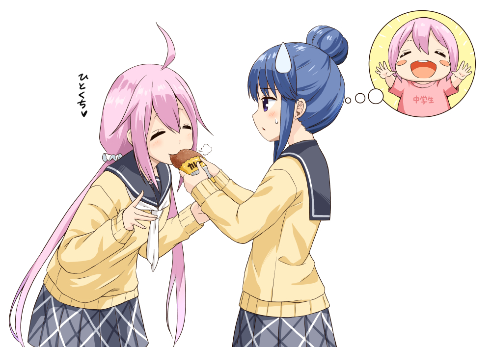 各務原なでしこ ,志摩リン 「#今月描いた絵を晒そう 」|藤島真ノ介のイラスト