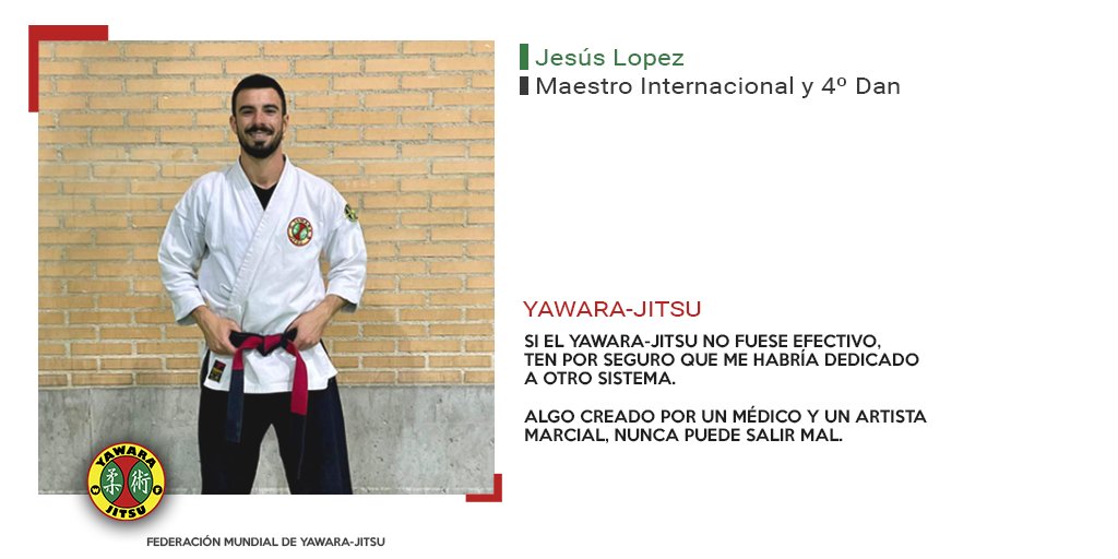"Si el Yawara-Jitsu no fuese efectivo ten por seguro que me habría dedicado a otro sistema."

Jesús Lopez. Maestro Internacional 4º Dan de Yawara-Jitsu

#ClubWarriors #YawaraJitsu #DefensaPersonal #DefensaPersonalCientifica