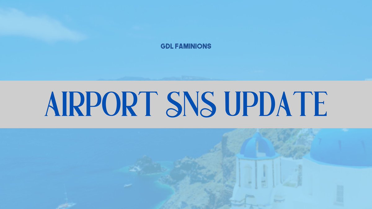 G0MEZDELIANO's tweet photo. ㅤㅤㅤㅤ

           AIRPORT        SNS       UPDATE
           PHILIPPINES   TO   SANTORINI
           0501 0600PM - 0502 0700PM
           #GDLFAMINIONS #FlyHighGDL
           #GDLokaLokaTrip ✈️ ————

ㅤㅤㅤㅤ https://t.co/eAlufzfjs2
