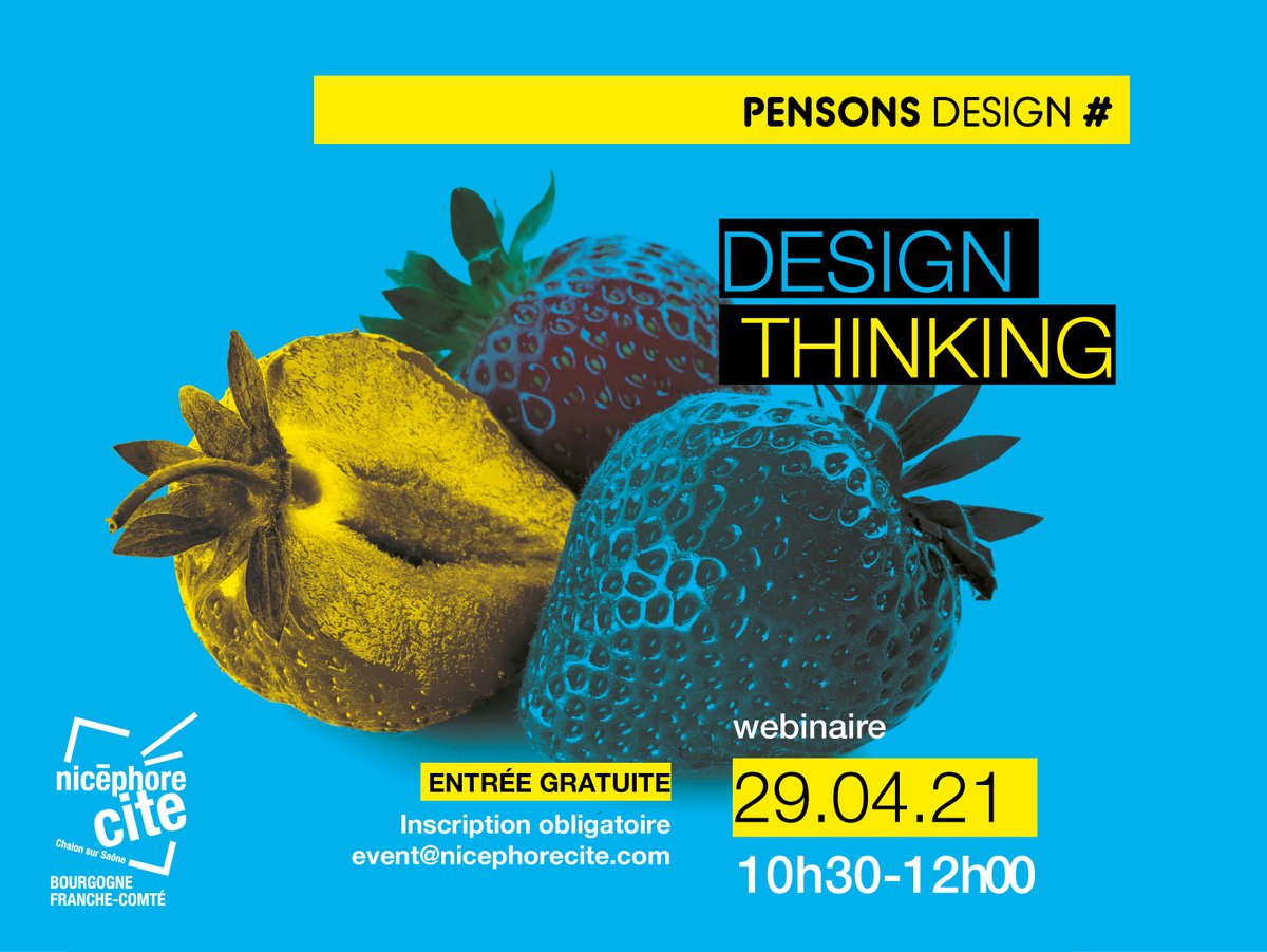 [ Evènements ]
📣 Le #designthinking est une approche innovante de la conception de produit et de service de plus en plus répandue dans le monde de l'entreprise ...
⚡️Valérie Ballereau de <a href="/BurgundySB/">BSB - Burgundy School of Business</a> répondra à toutes vos questions 💪
👉S'inscrire : bit.ly/3fbswNd