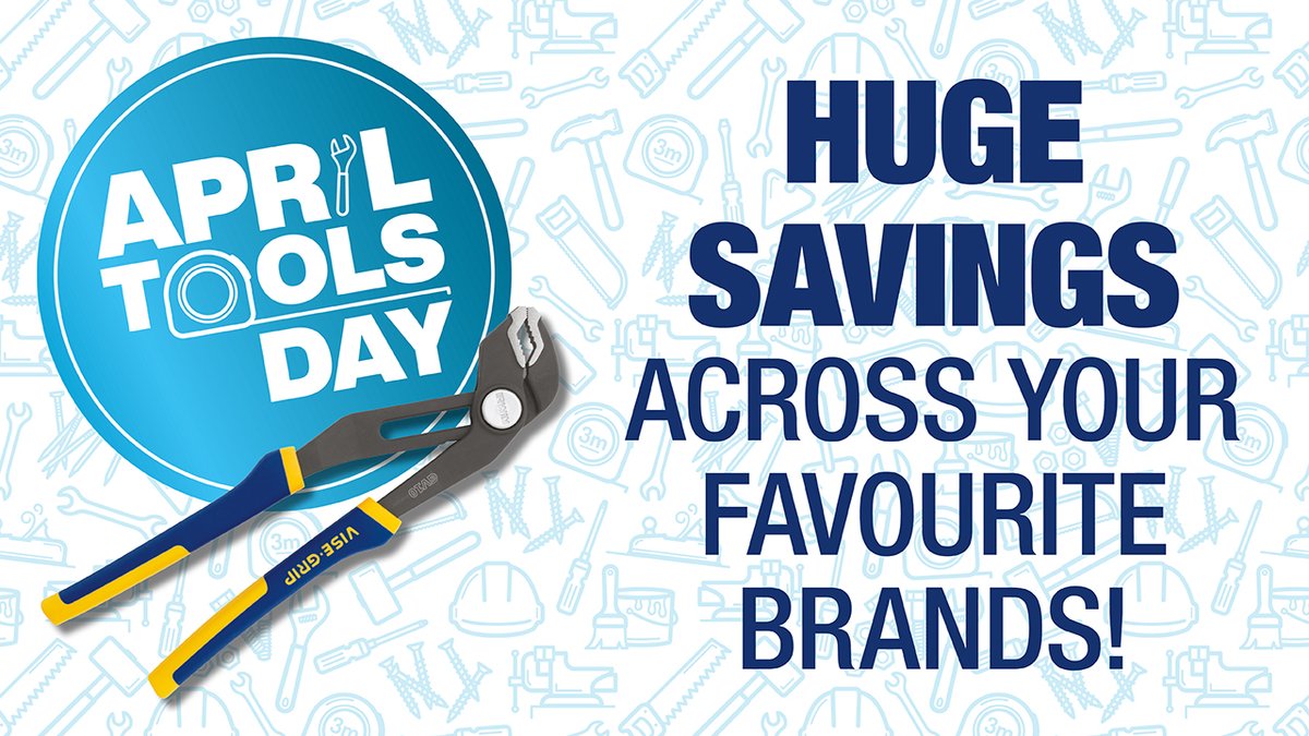 CityPlumbingUK's tweet photo. Our #AprilToolsDay event is here for one day only! So, don't miss out on HUGE savings across your favourite tool brands 🧑🔧
Shop tools: https://t.co/KJlENfyqcH https://t.co/KDMmdyoaTF