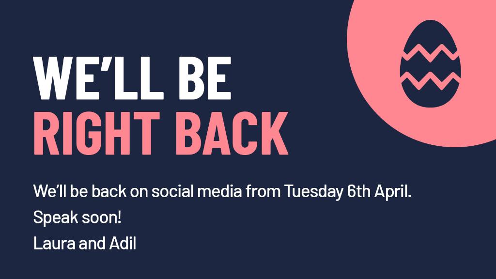 FYI 📢 we're taking a break from social media over the next few days.
Send us a secure message online or give us a call if you need to get in touch.