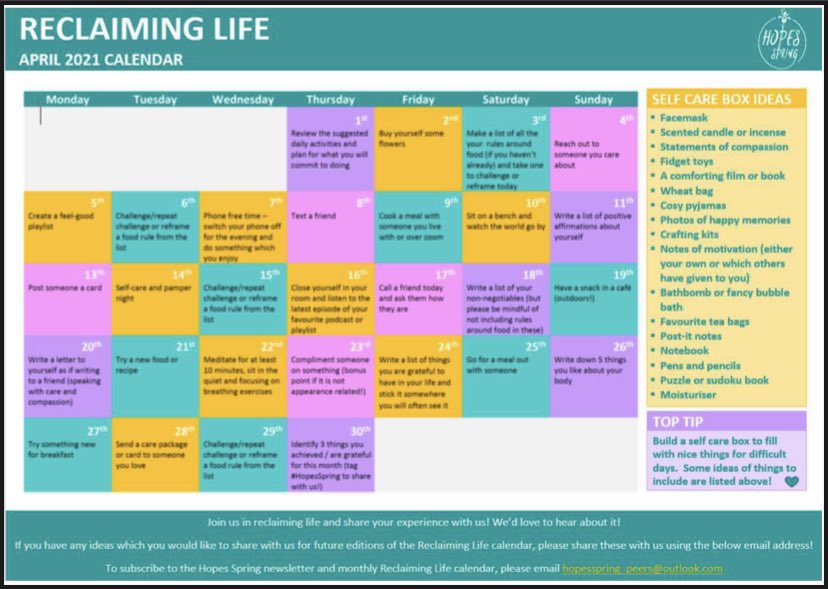 HopeVirgo's tweet image. So so excited to share this months #ReclaimingLife calendar with you all ... take a moment today to assess where you are at personally, and what you would like to be involved in this month! 

👊👊👊👊

And don’t forget to drop me a message if you want a pdf copy of the calendar