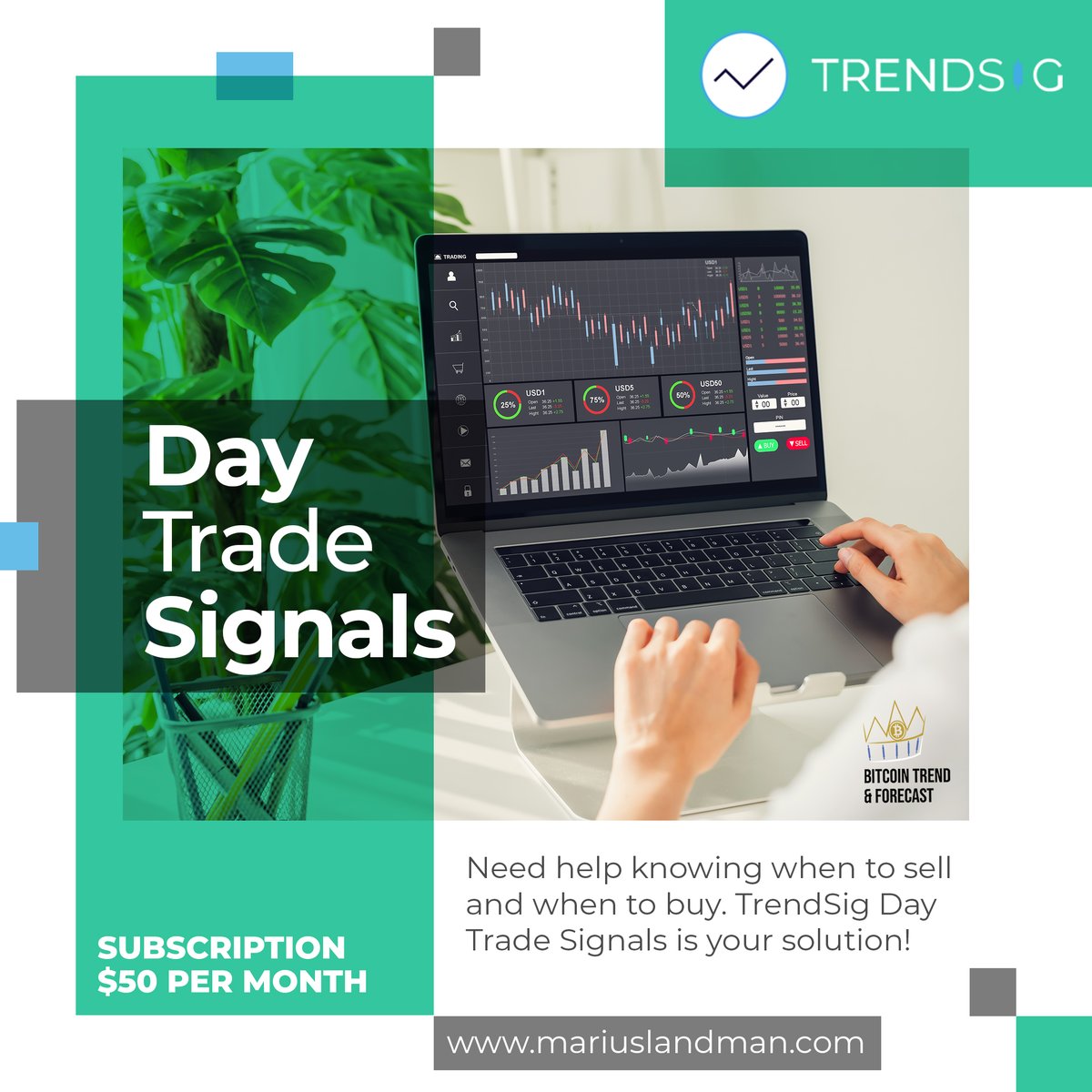 ReonScrooby's tweet photo. Need help knowing when to buy and when to sell? TrendSig Day Trade Signals is your solution! Follow the link below for more information: https://t.co/y4m0j9464b #bitcoin #TrendSig #knowwhen #knowhow #TrendSigSignals @tradedad @LandM_Marius https://t.co/yTLHfuhUCm