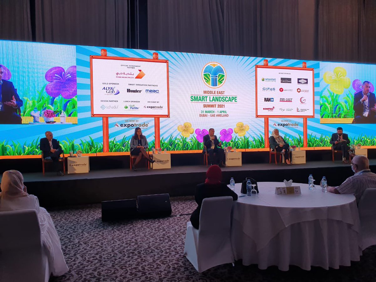 expotradeglobal's tweet photo. It’s time for our final #MELAND panel of the day! We’re welcoming to the stage Farah Yassine of @wsp, George Arvanitis of @RMJM_, Manosh De of @JacobsConnects, Marlon Van Maastricht of @KhatibandAlami and Nivine Issa of @AESG_Limited. https://t.co/3Jy1EM3eHr