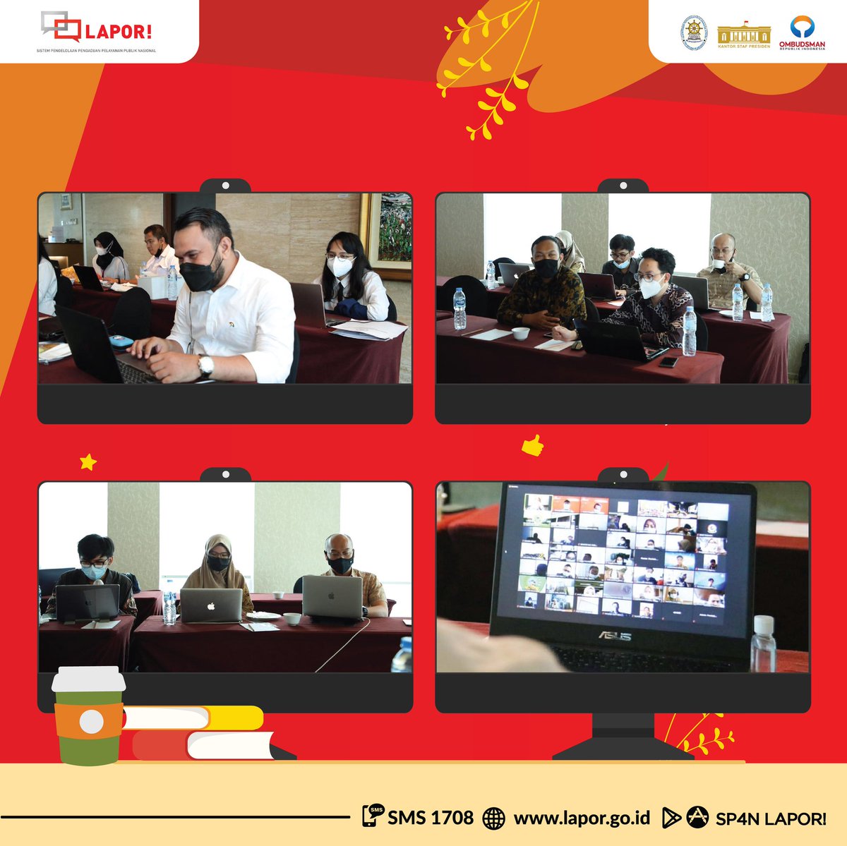 LAPOR1708's tweet photo. Selamat Siang #SahabatLAPOR!
Pada tanggal 29 dan 30 Maret 2021, Pengelola SP4N-LAPOR! menyelenggarakan Peluncuran dan Bimbingan Teknis Aplikasi Mobile untuk Pengelola SP4N- LAPOR!
---
Berani LAPOR! untuk Pelayanan Publik yang Lebih Baik.
#lapor1708 #beraniLAPOR! #mobileadmin https://t.co/wmHVIpvf1j