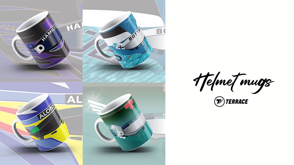 theterracestore's tweet image. Want to win a random pick of our new helmet inspired mugs from terracelife.co/motorsport?

Simply retweet and follow for your chance to bag one free! #f1
